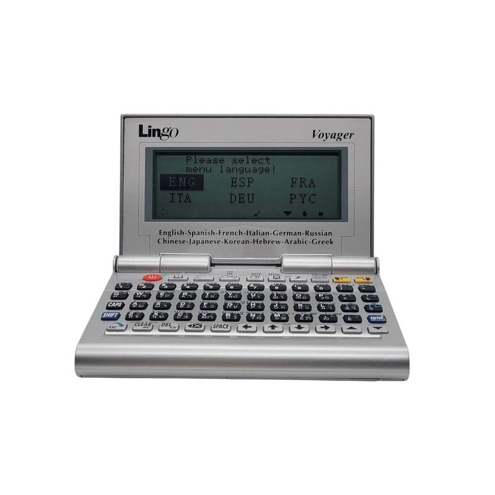Lingo Voyager TTV-1 12 Language Electronic Talking Translator Silver Handheld